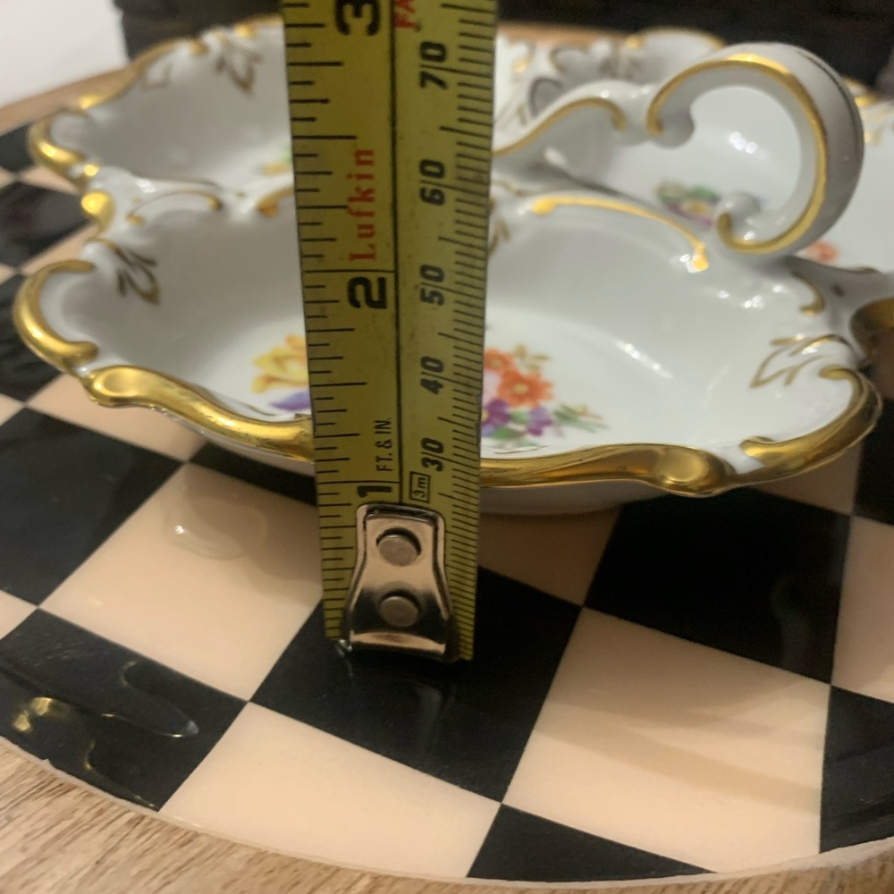 JLMenau dividdd dish gold trim porcelain handle Germany - Picture 3 of 5